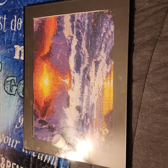 Completed and Framed Sun Set Diamond Painting (H136)